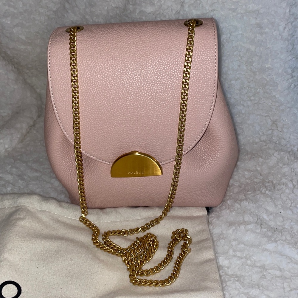 Polene numero un mini crossbody in pink